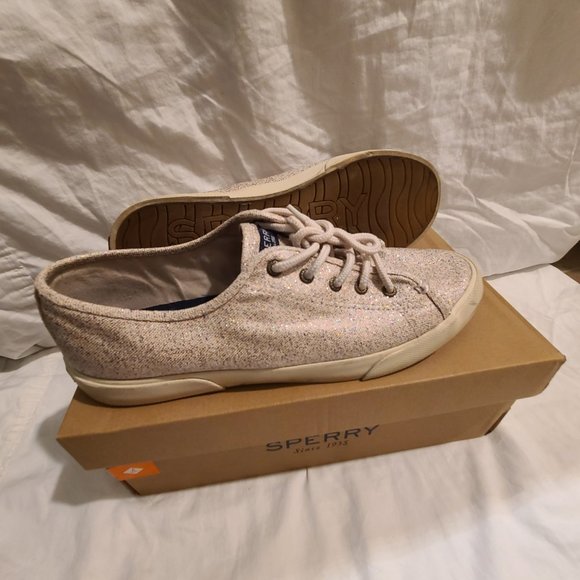 Sperry Pier View Confetti Sparkle Sneaker - Picture 3 of 9